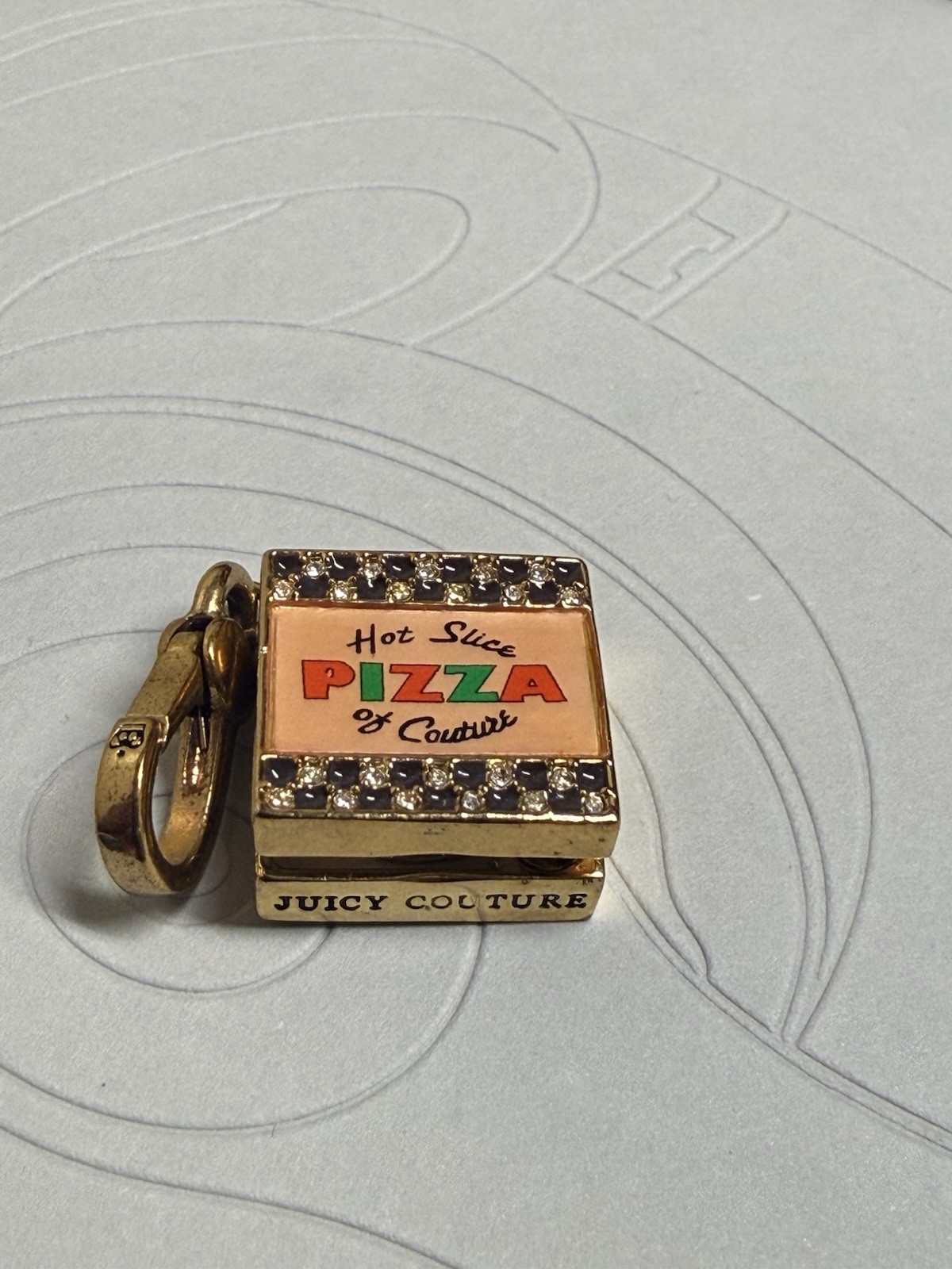 Juicy Couture Rare Pizza Charm Limited Edition Y2K 2000 Rare HTF