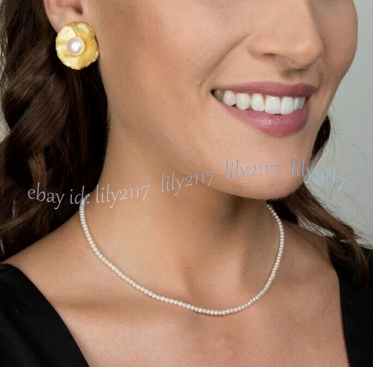Classic Small 3mm White South Sea Shell Pearl Round Beads Necklace 14-28 inches