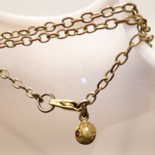 J.Crew necklace imitation pearl cluster clear faceted bead bronzetone adjustable