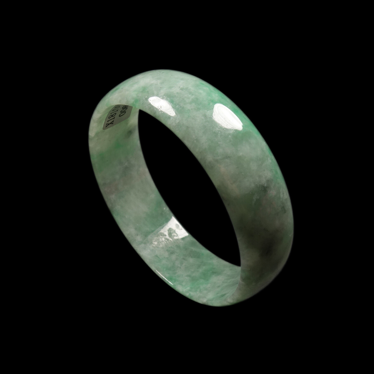 53mm Certified Grade A 100% Natural Green Jadeite Jade Bracelet Bangle 01371