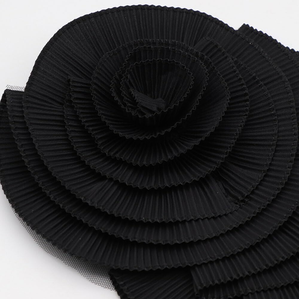 20cm Large Plated Fabric Brooches Lapel Pins Chiffon Fabric Applique Brooches…
