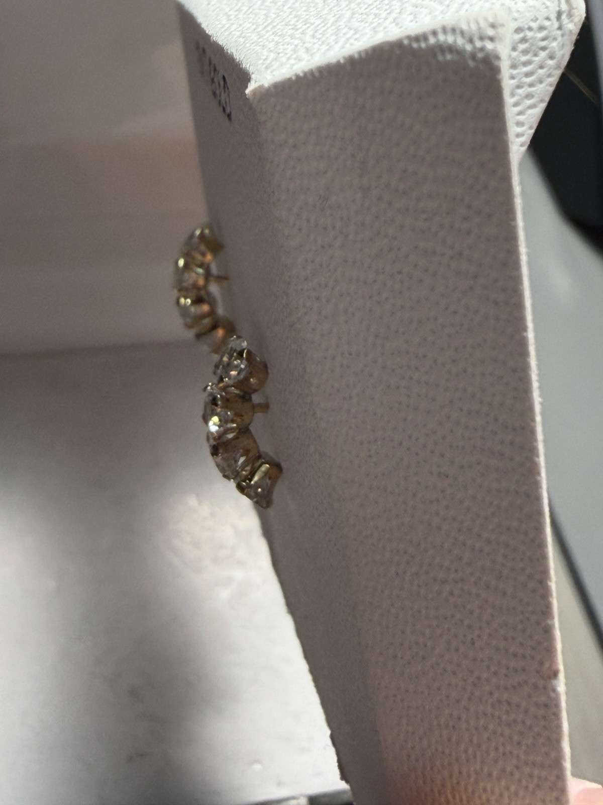 10KT Yellow Gold Cubic Zirconia Earrings