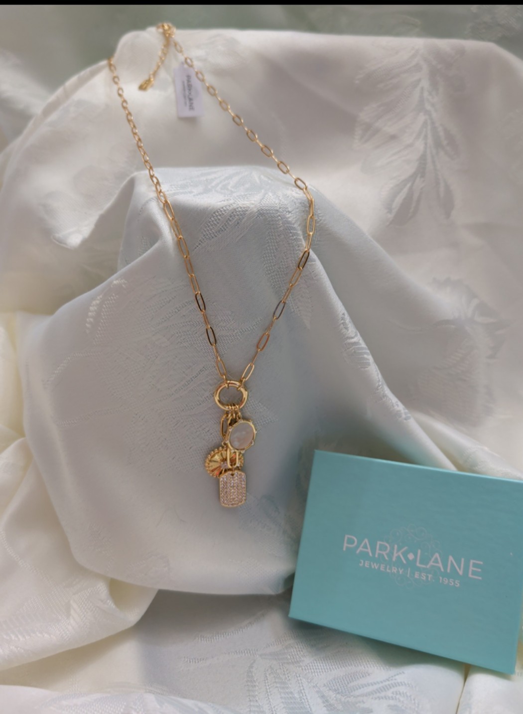 Park Lane ASPEN 3 In 1 Necklace Set Charms ~ Gold Plated Designer Inspired BNWT