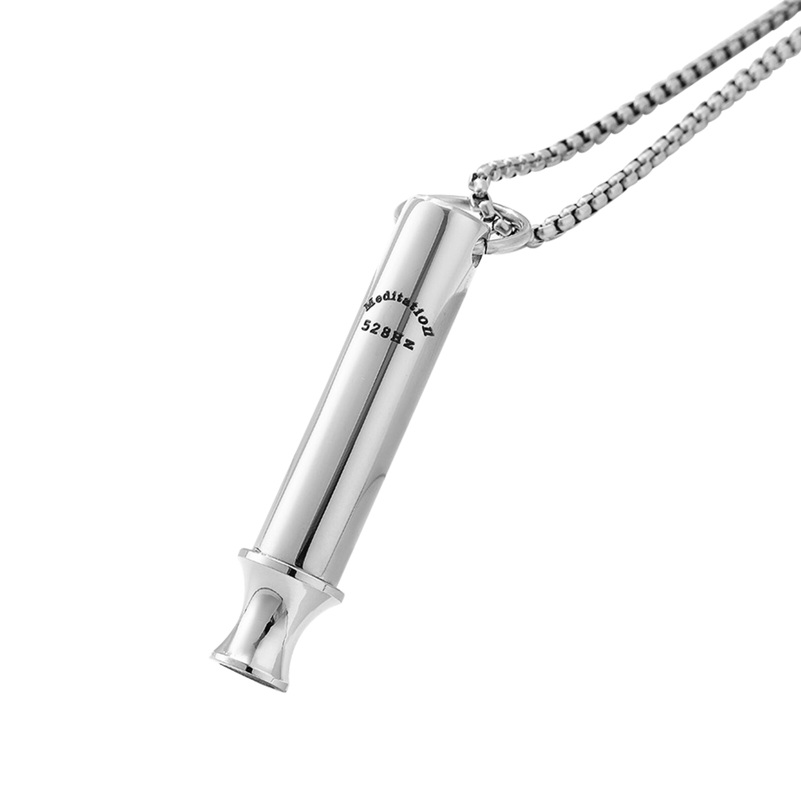 Love Tuner 528 Hz Quit Smoking Whistle Anxiety Relief Mindful Breathing Necklace