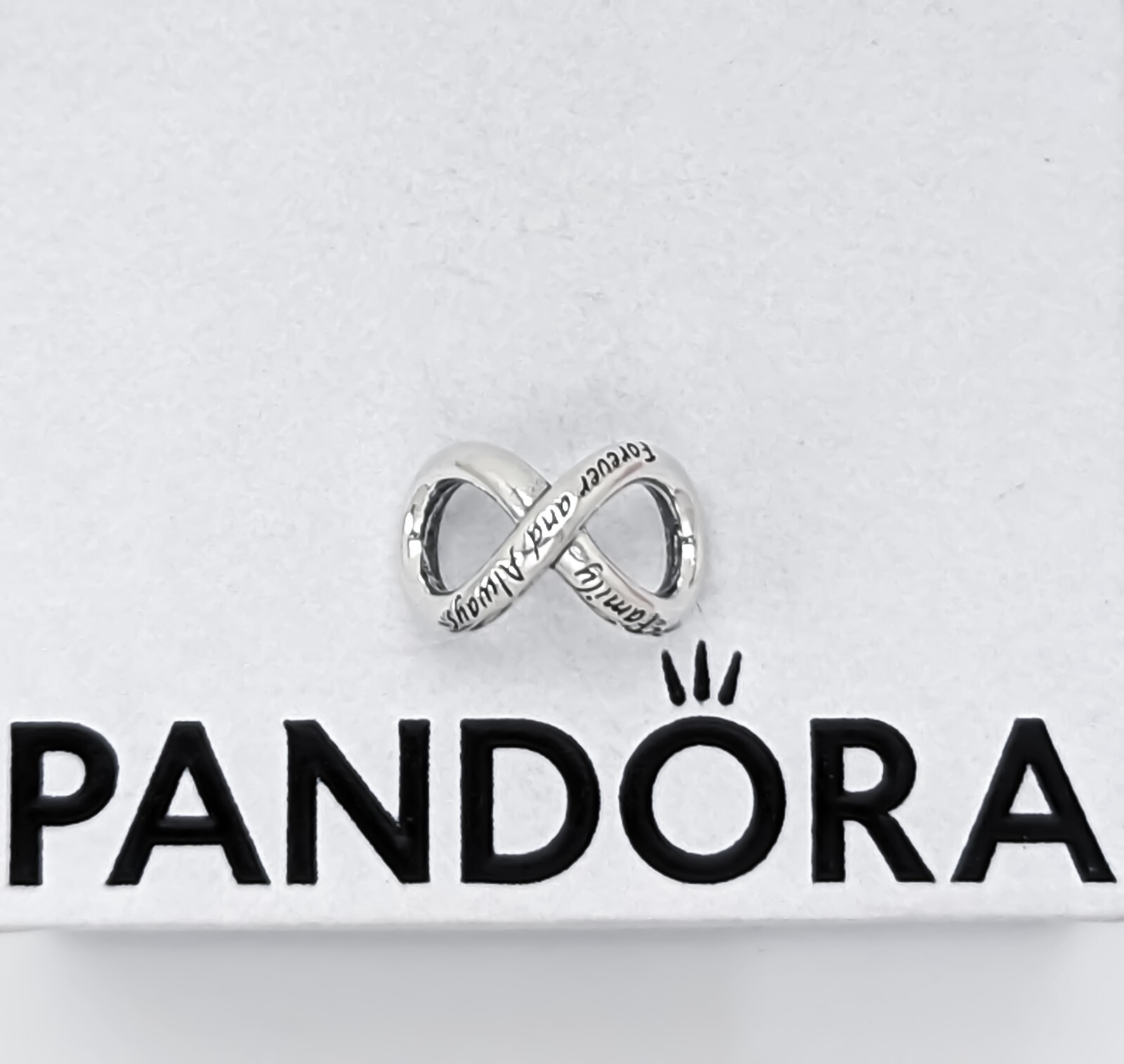 New 100% Authentic PANDORA 925 ale Forever & Always Infinity Charm 793243C00