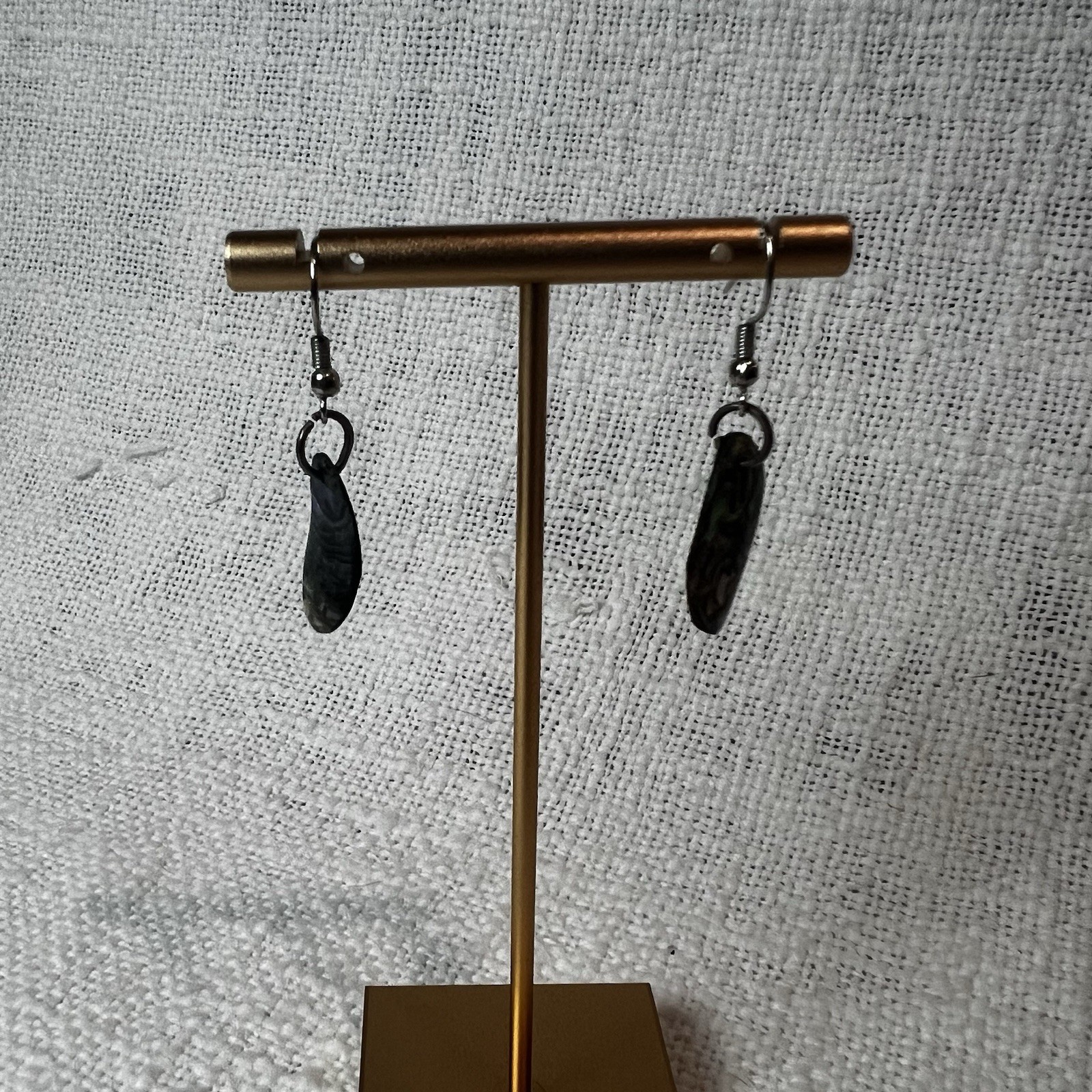 Black Multicolor Acrylic Teardrop Shaped Dangle Earrings Retro Streetwear Y2K