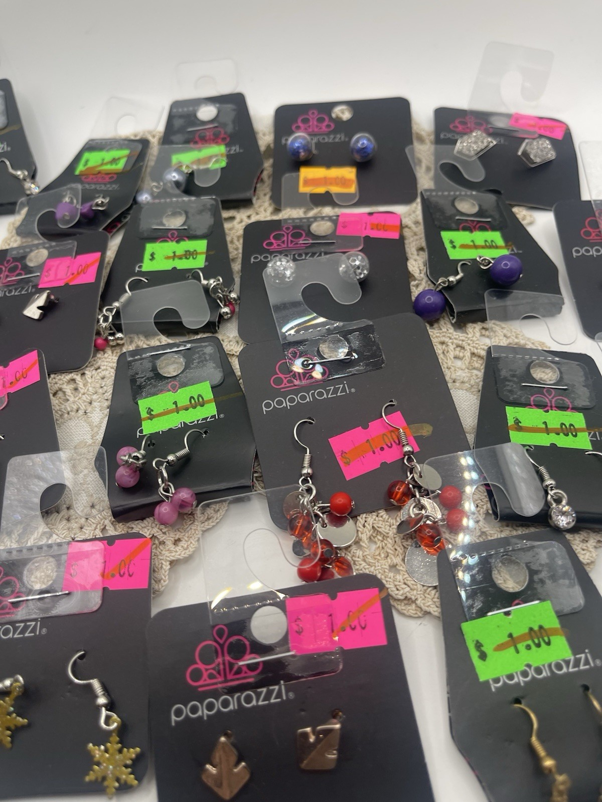 20 Pairs Paparazzi Earrigns Multicolor Shapes and Styles All New