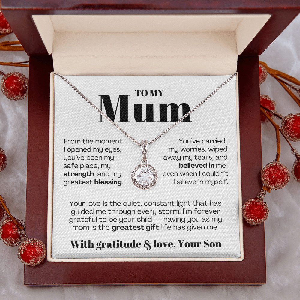 To My MOM necklace Mother’s day Birthday christmas heartfelt Gift from son