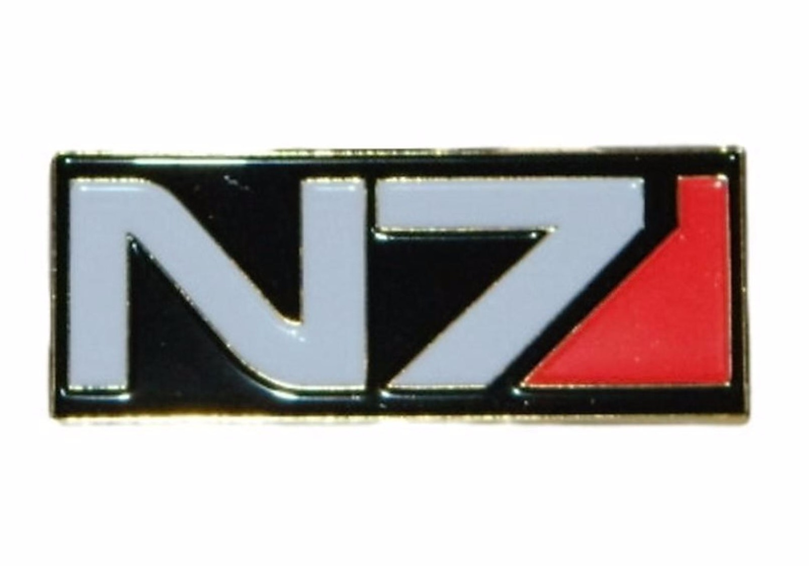 Mass Effect N7 Tactical Ops Logo 2″ Wide Metal Enamel Costume Pin