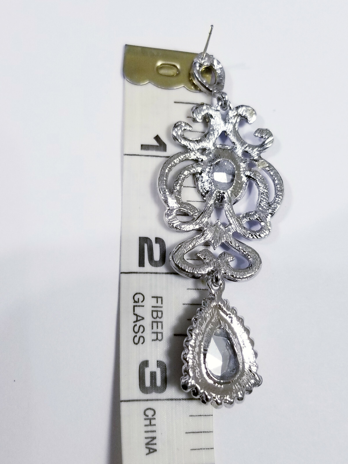 Chandelier Earrings Rhinestone Austrian Crystal 3.1 in Clear