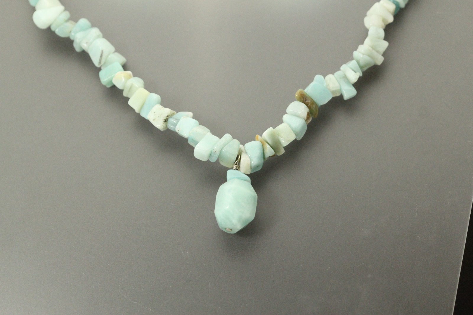 925 Sterling Silver Clasp for 17″ Amazonite Chip Necklace 51 Grams (NEC5889)
