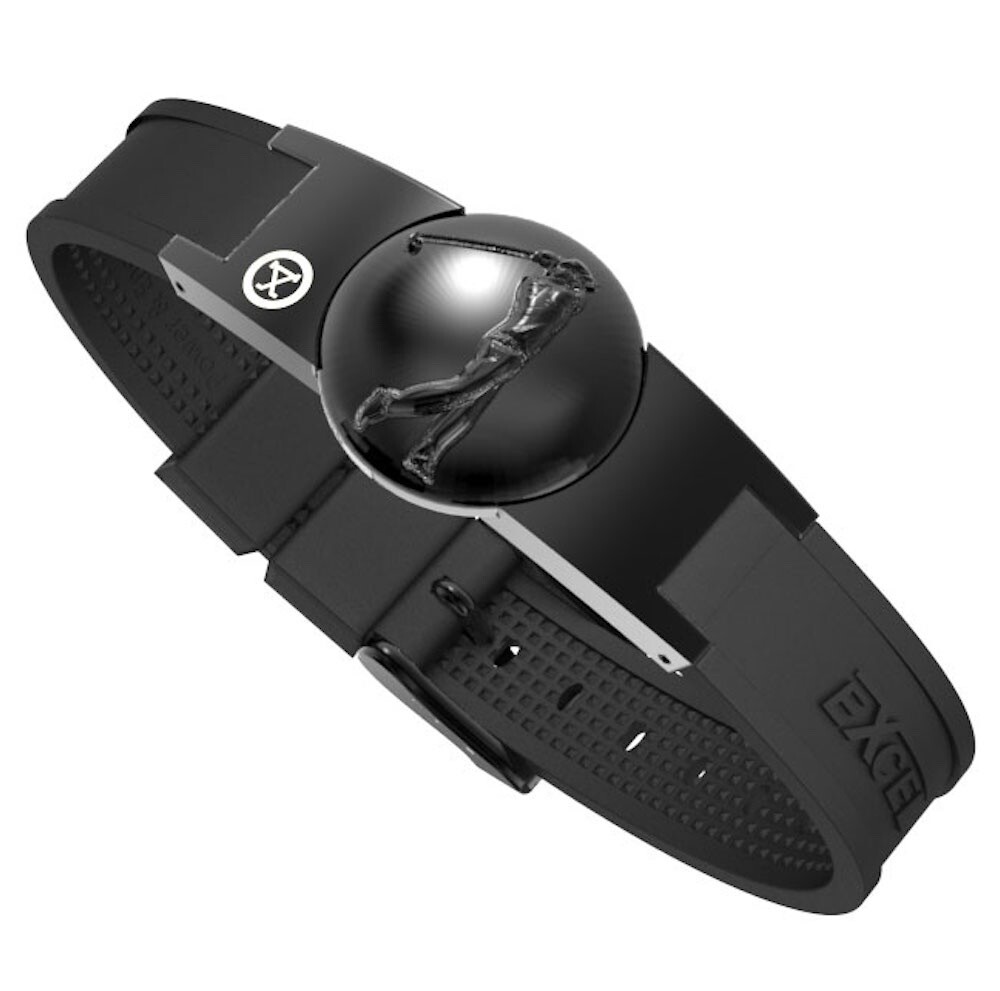 PROEXL GOLF MAGNETIC BRACELET IN BLACK WITH DETACHABLE BALL MARKER