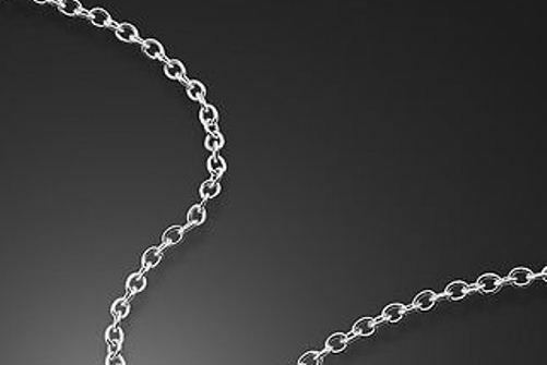 “O” Cable Chain Necklace — Sterling Silver — 16″ to 30″ — Made in Italy [TJ]