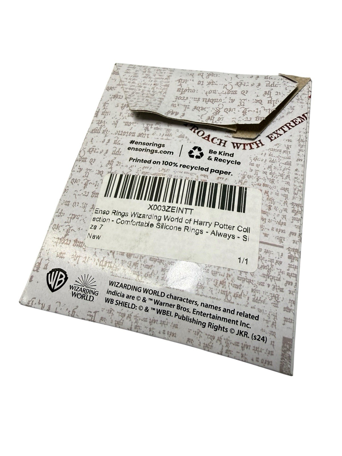 Harry Potter X Enso Silicone Ring Always Sz 7 NIP Opened