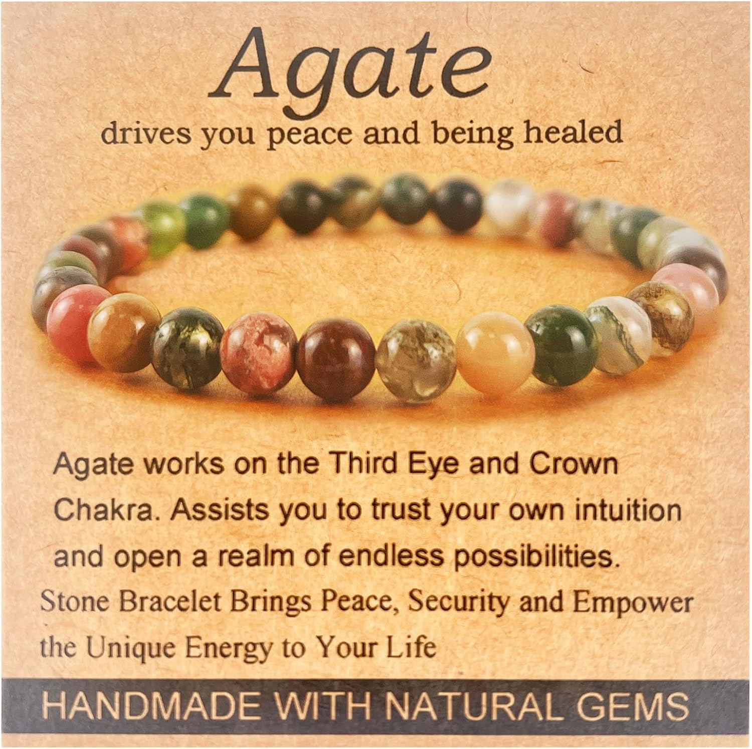 Handmade Healing Bracelet for Women – 6Mm Natural Gemstone Beads,