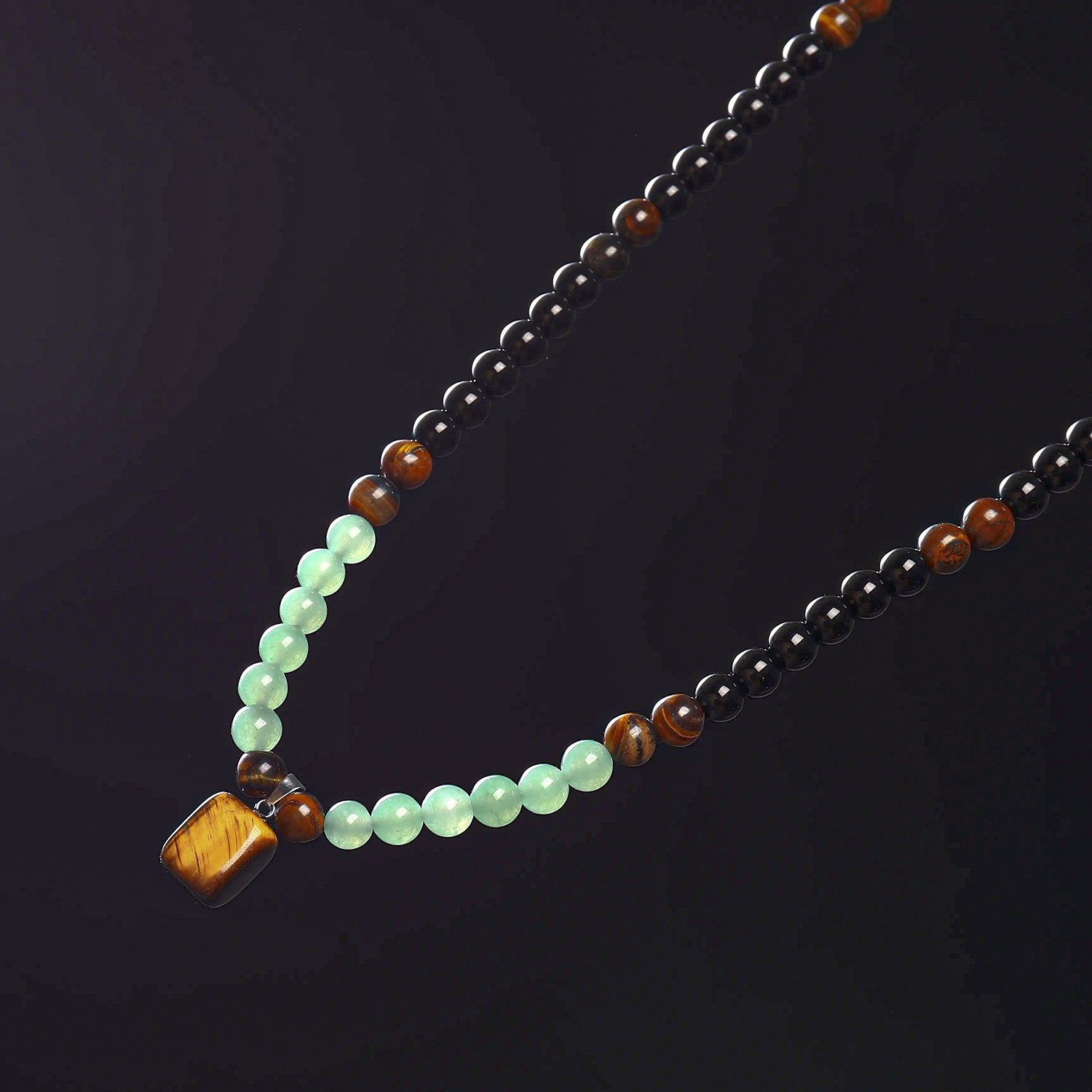 Luck Money Attraction Necklace & Tiger Eye Pendant for Women Men Friends Gifts