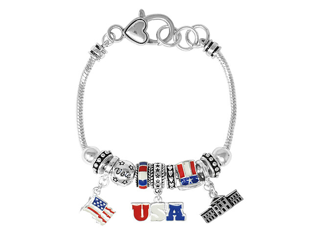 USA Regalia Charm Bracelet