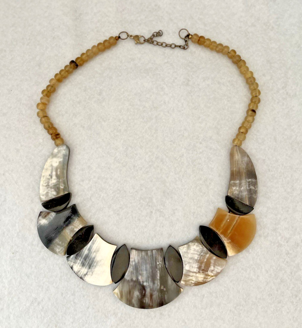 Natural Buffalo Horn Southwest Style Necklace