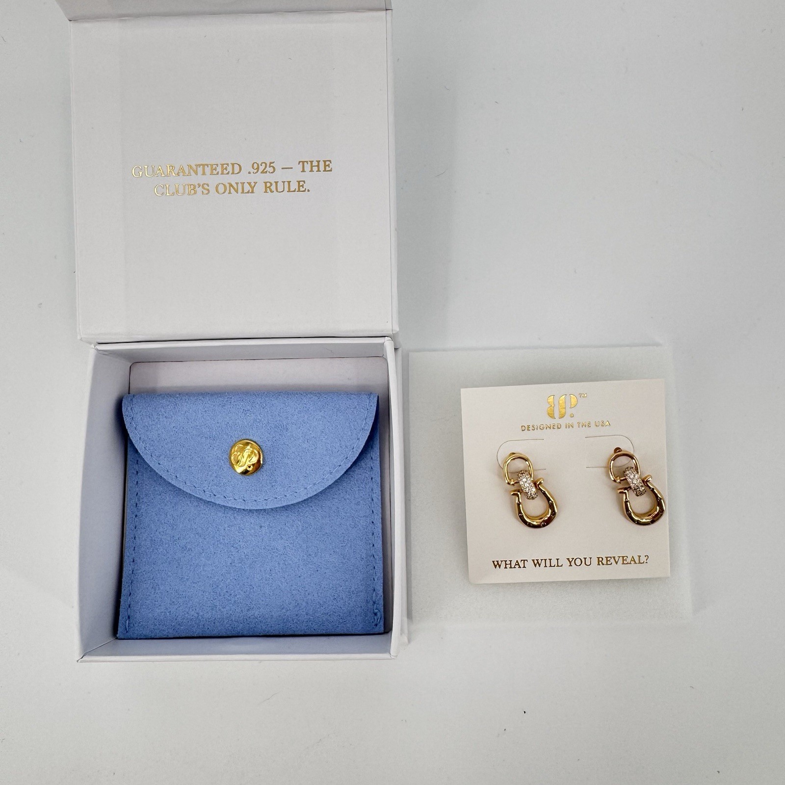 BP Bomb Party Sterling Silver Club Vermeil Stay Pressed Horseshoe Gold Plating