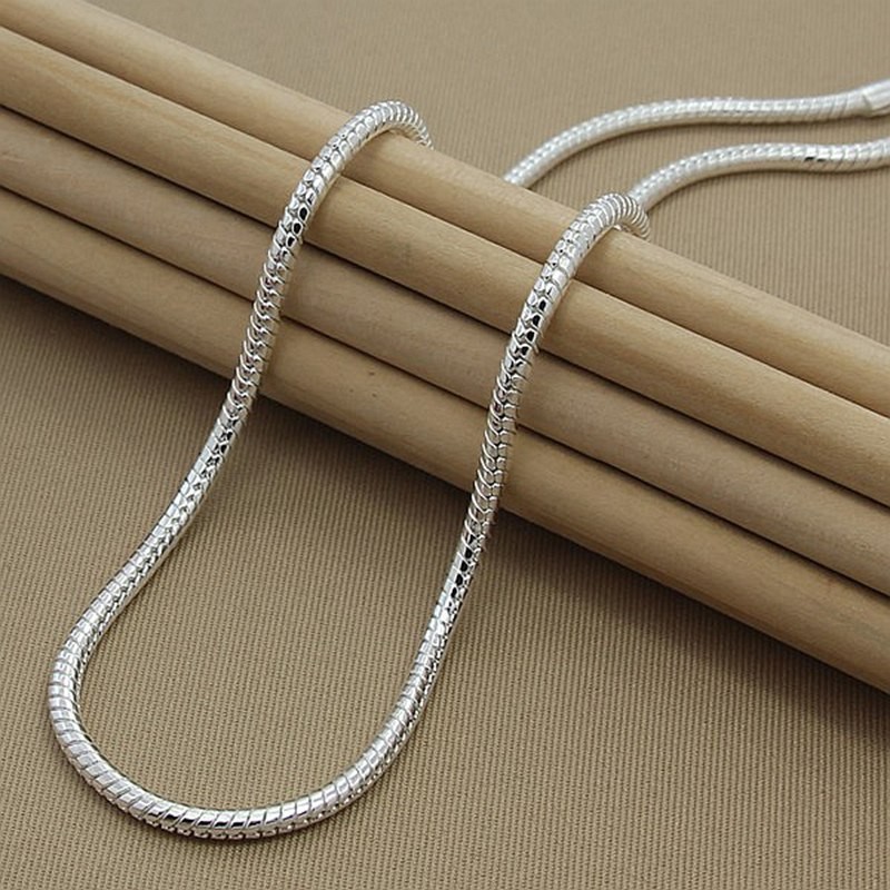 3mm Snake Chain Necklace 8 Inch 20cm Silver Gold Tone Unisex Wedding Jewelry