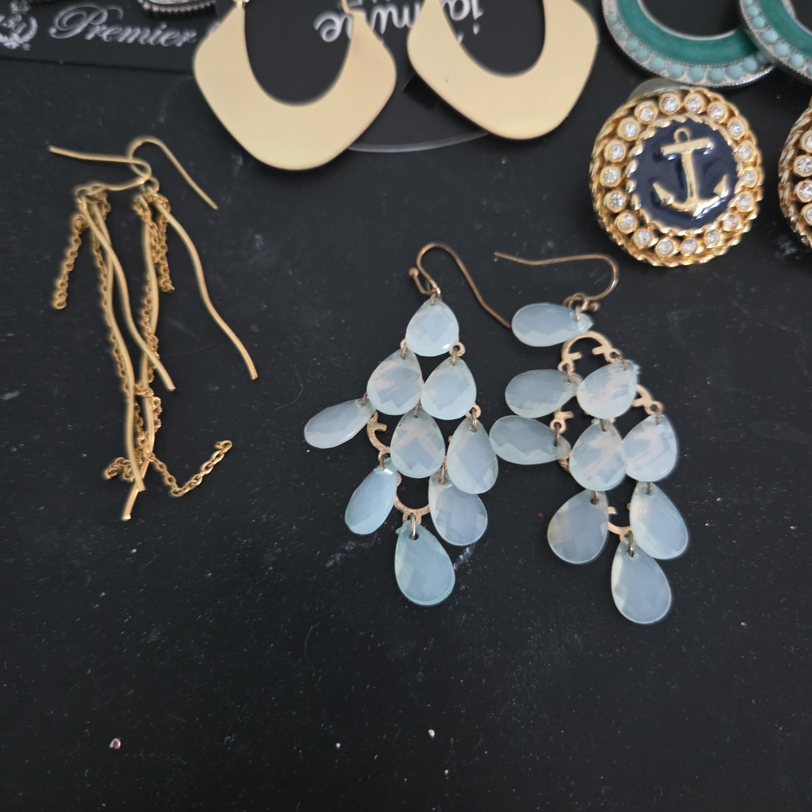 Lot of New & Used Earrings . Mixed colors and models.