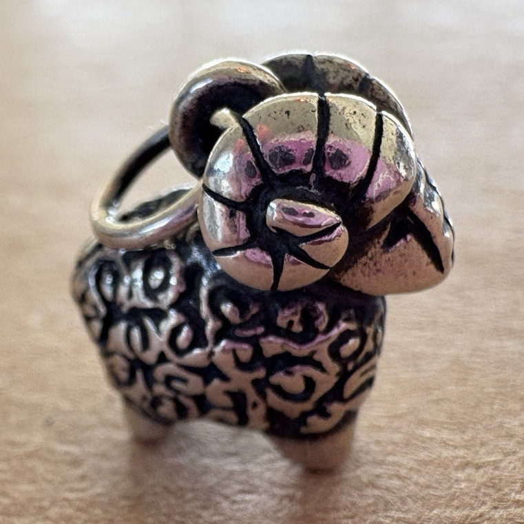 James Avery Ram Charm Retired – Uncut Loop