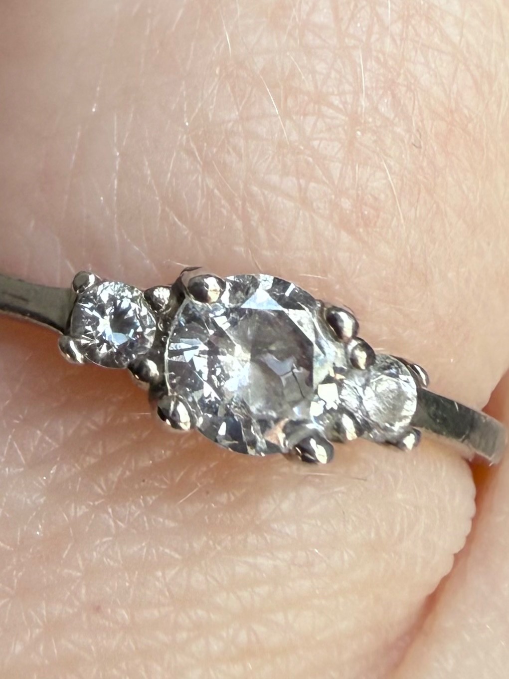 Sterling Silver ATI Cubic Zirconia CZ ring Size 7.25