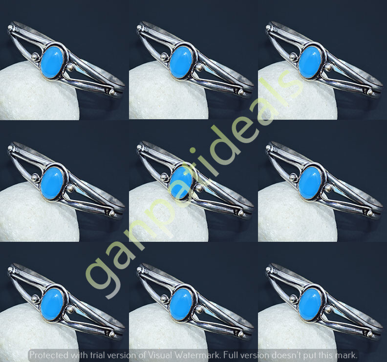 Chalcedony Gemstone Cuff Bangles Ethnic Handmade Jewelry Lots For Woman