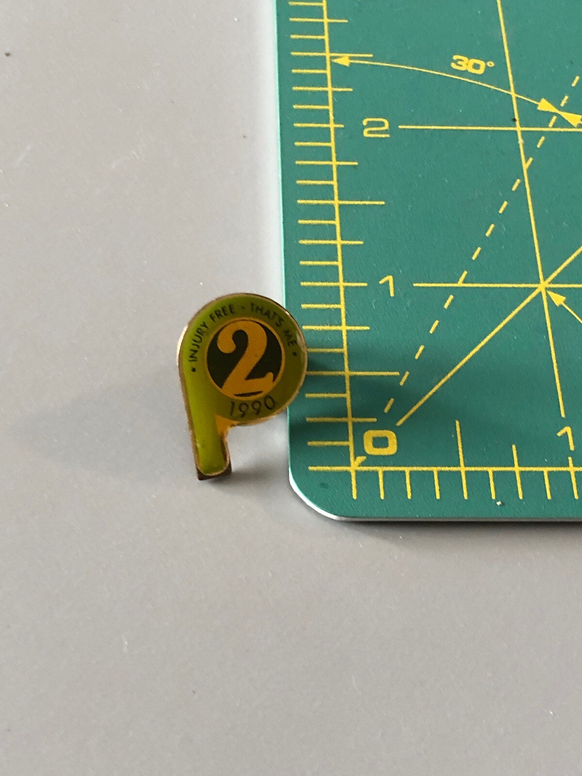 Vintage Injury Free 2 Years 1990 Pin