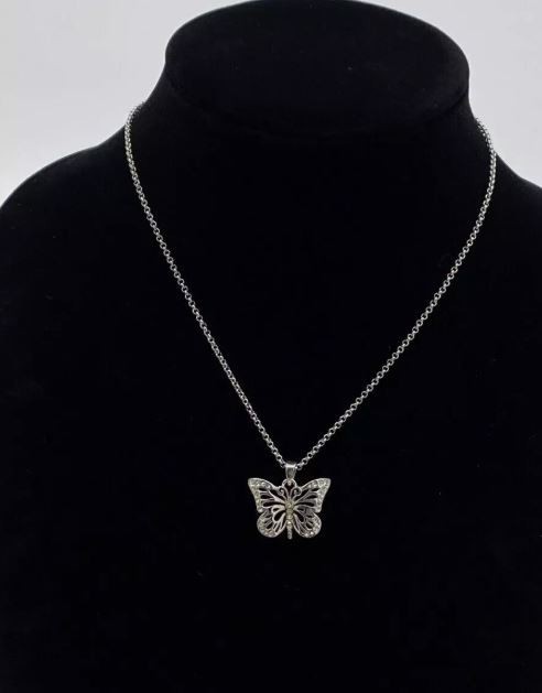 Lia Sophia Jewelry, 16 inch Necklace Rhinestone Butterfly Pendant design