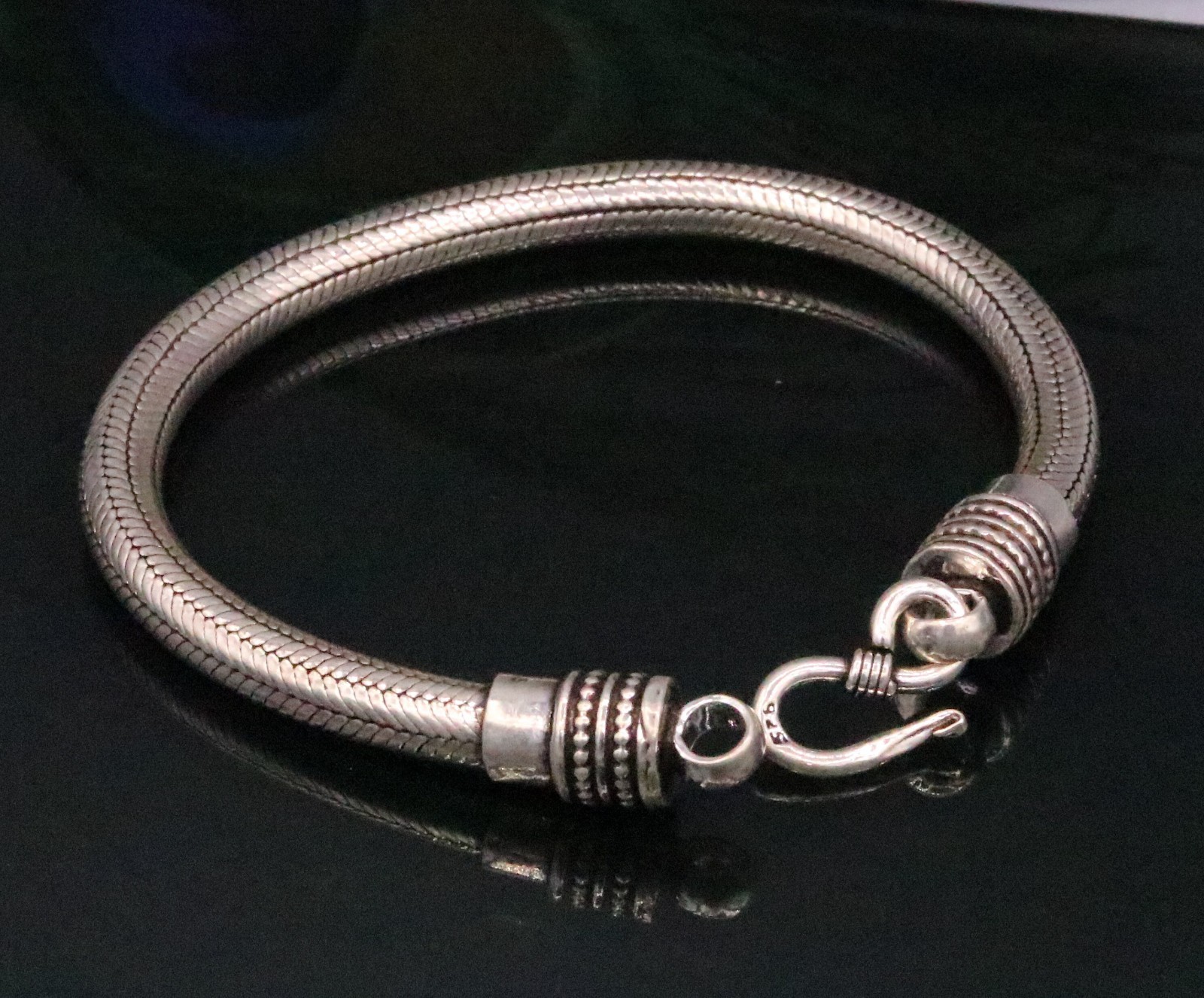 5 mm925sterling silver snake chain customized bracelet sbrm72