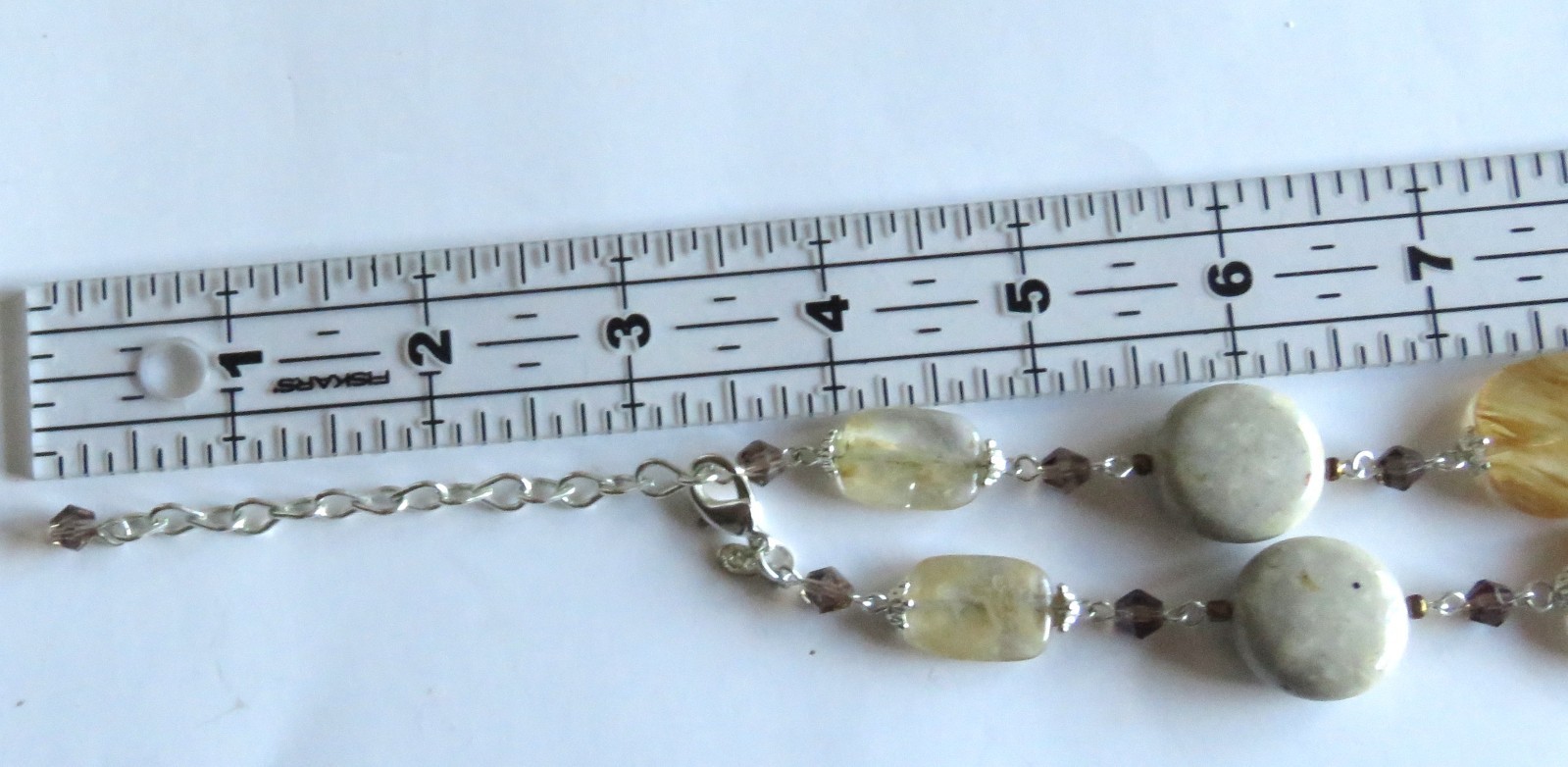 Premier Designs Sand Dune Quartz and Stone Y Necklace with Removable Pendant