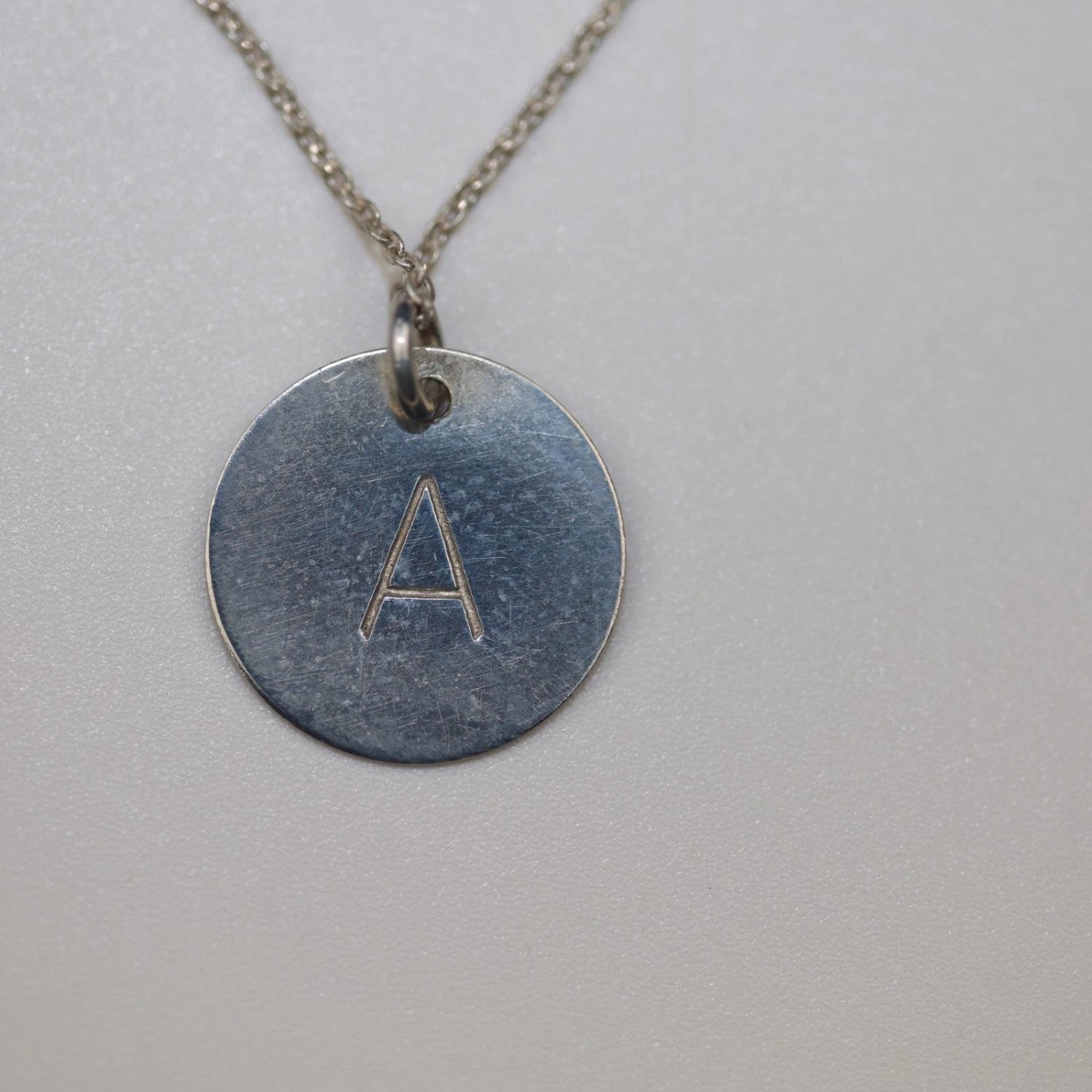 Nashelle Identity Initial Necklace 16 Inch Silver Sterling Brand Tag