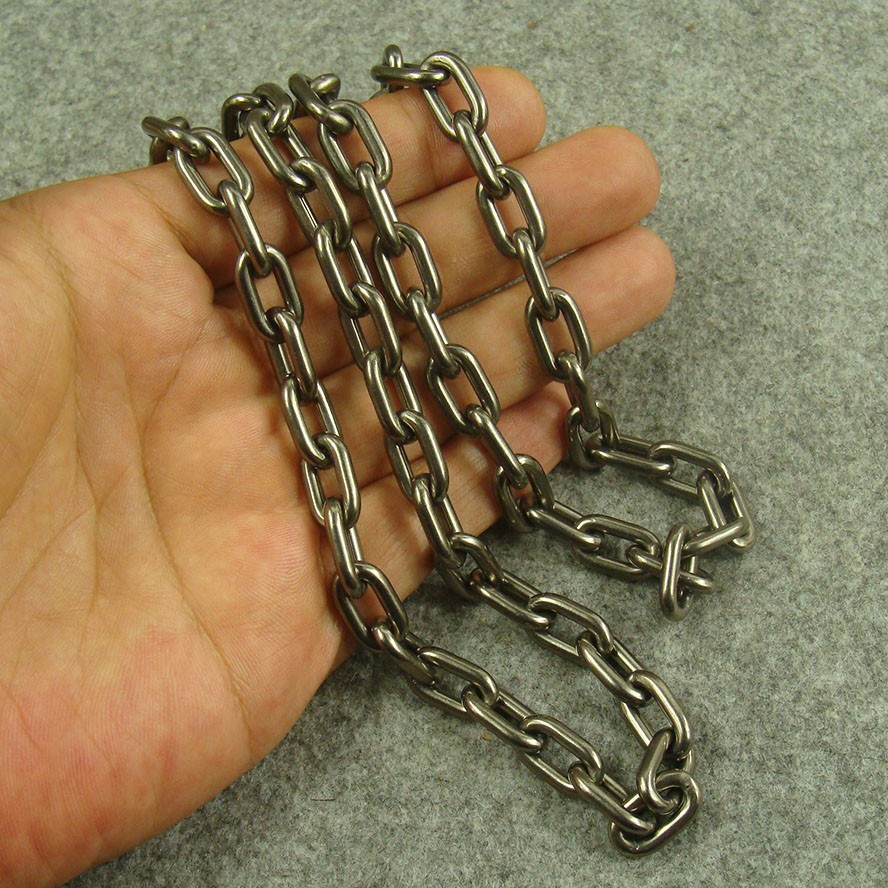 Bold Titanium Anti allergy Necklace 9.5mm thick Oval link Chain H895