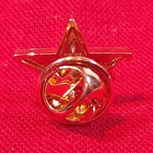 Red White And Blue American Flag Star Enamel Lapel Pin