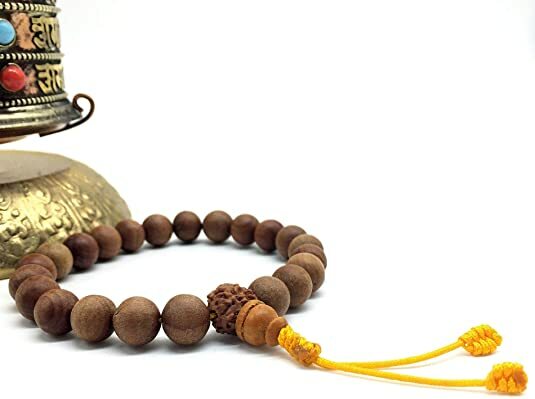 Healing Lama 10MM Beads Genuine Himalayan Sandlewood Tibetan Meditation Bracelet