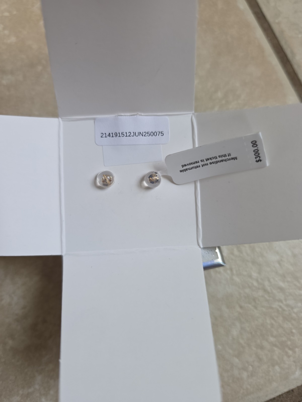 Disney Solid 14k Yellow Gold Minnie Mouse CZ Stud Earrings