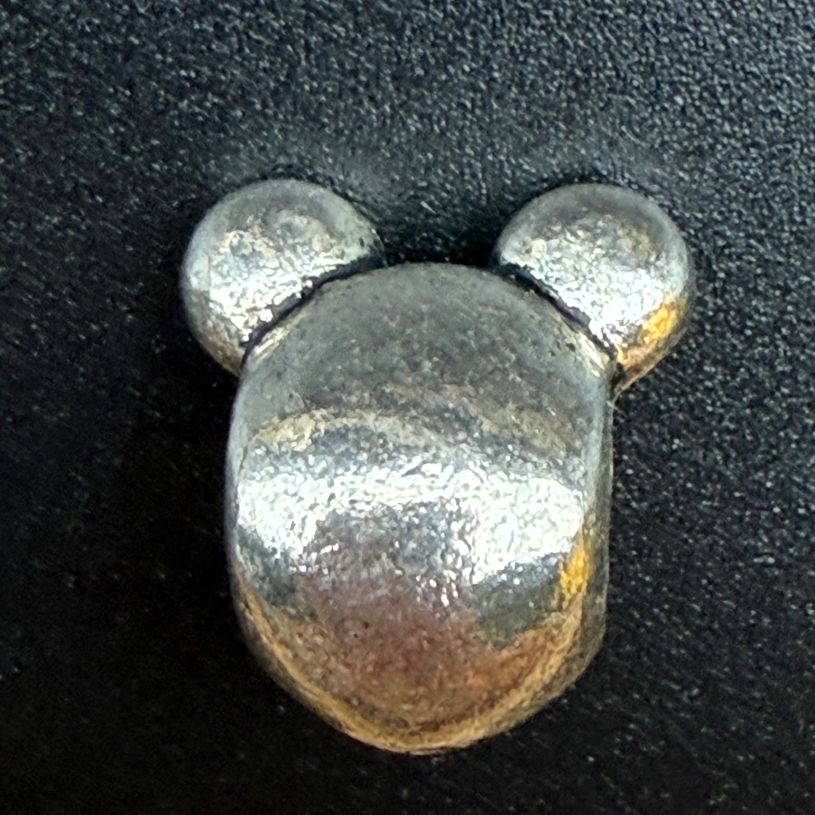 Silver Tone Cartoon Mouse Head Large Hole Charm Bead Fits European Bracelets