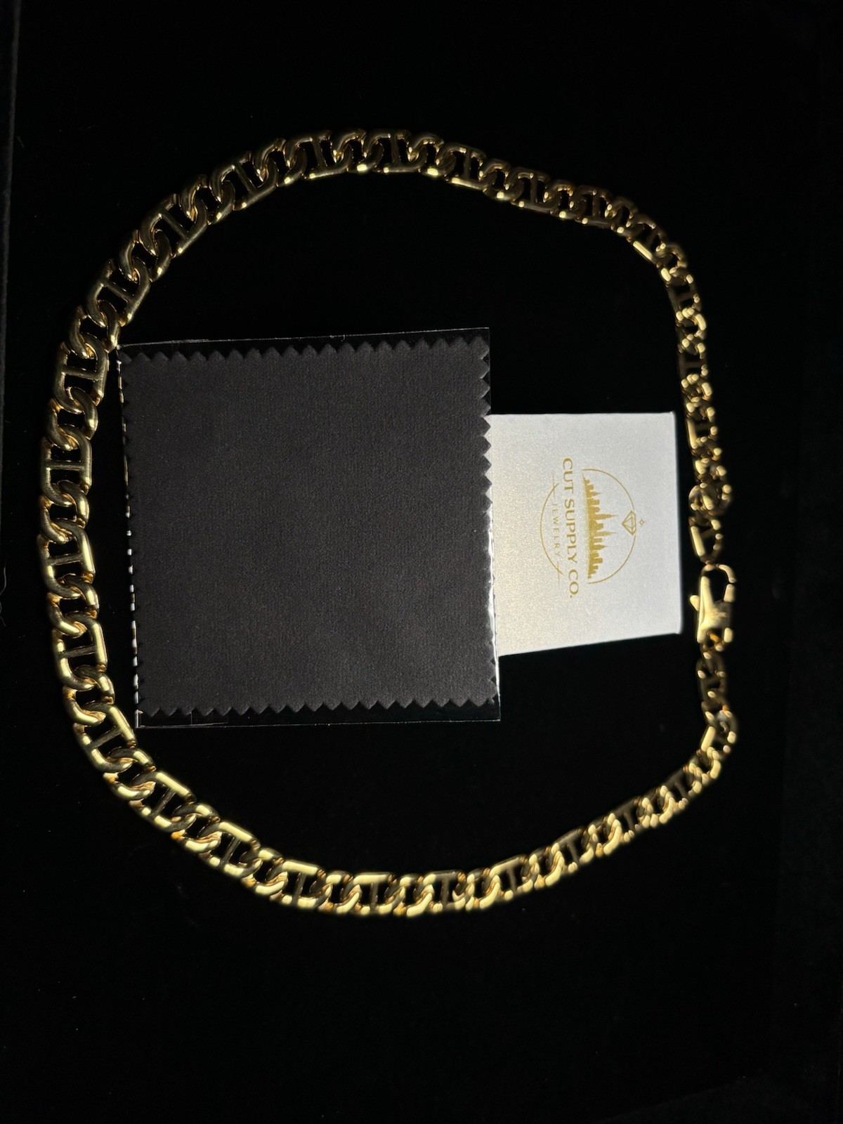 Gold Tone Stainless Steel Mariner Chain 11mm