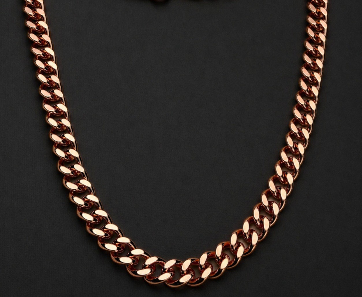 100% Pure Solid Copper Cuban Curb Chain Link Heavy 11mm 24″ Chunky Necklace