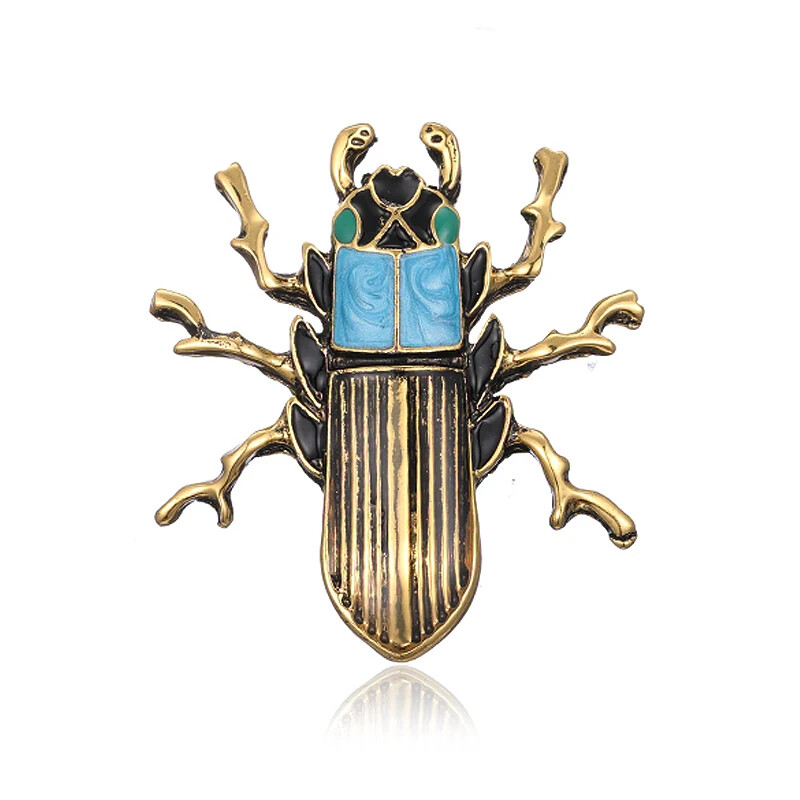 Women Men Bee Beetle Brooches Fashion Metal Cute Insect Jewelry Accessories