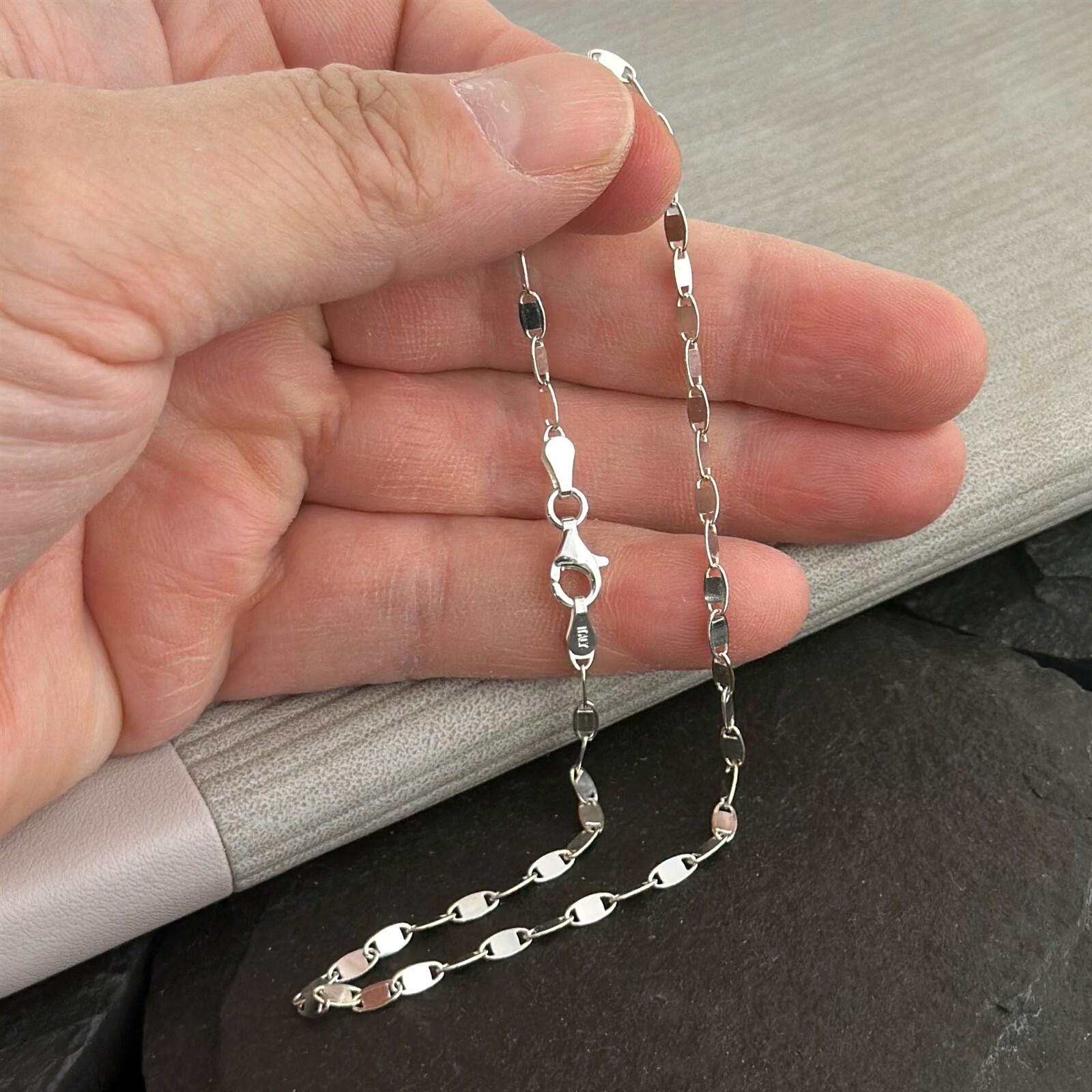 Guaranteed 925 Sterling Silver Confetti Anklet Anklet Bracelet 9″ 10″ 11″