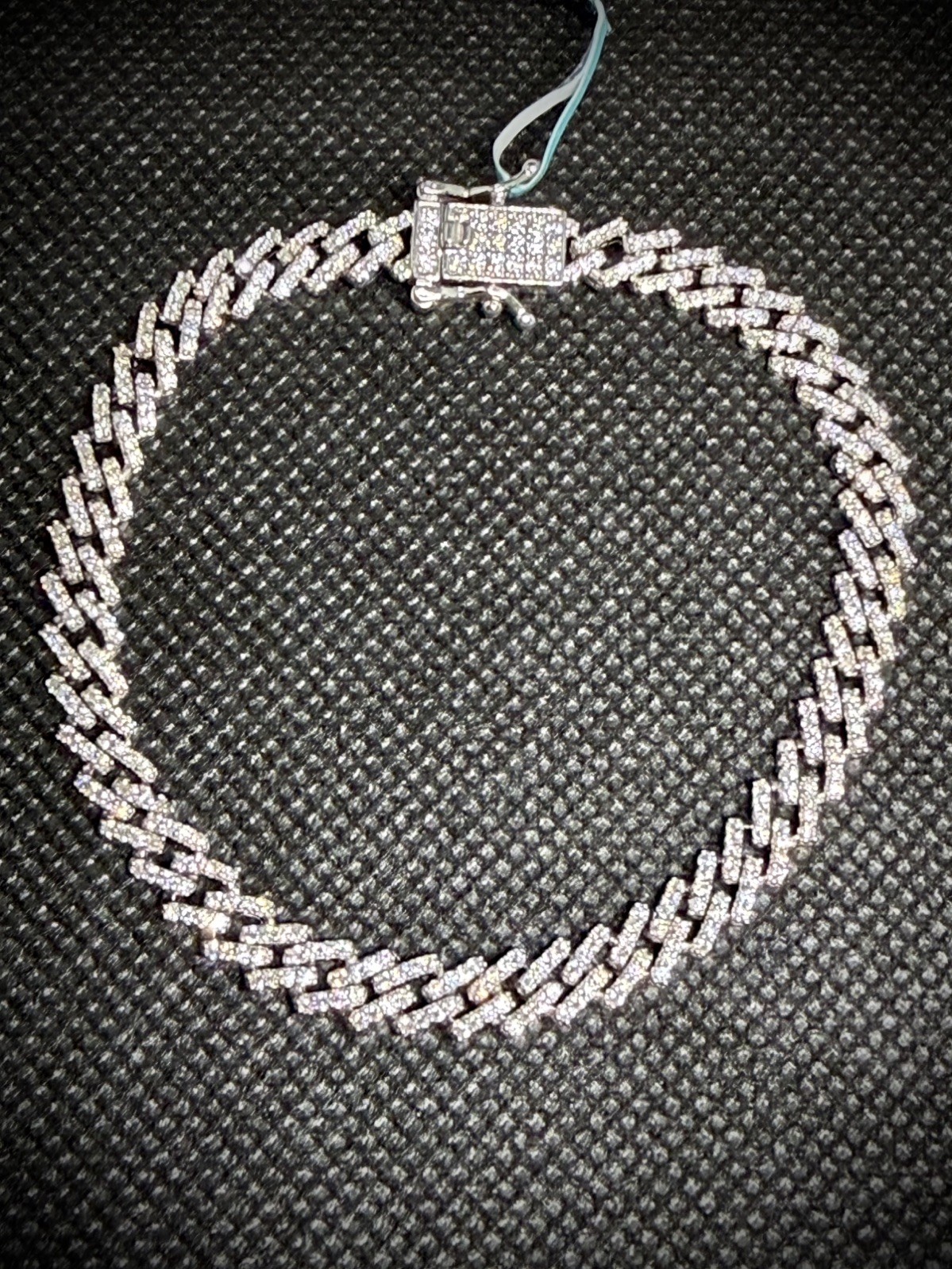 6mm Monaco Moissanite bracelet