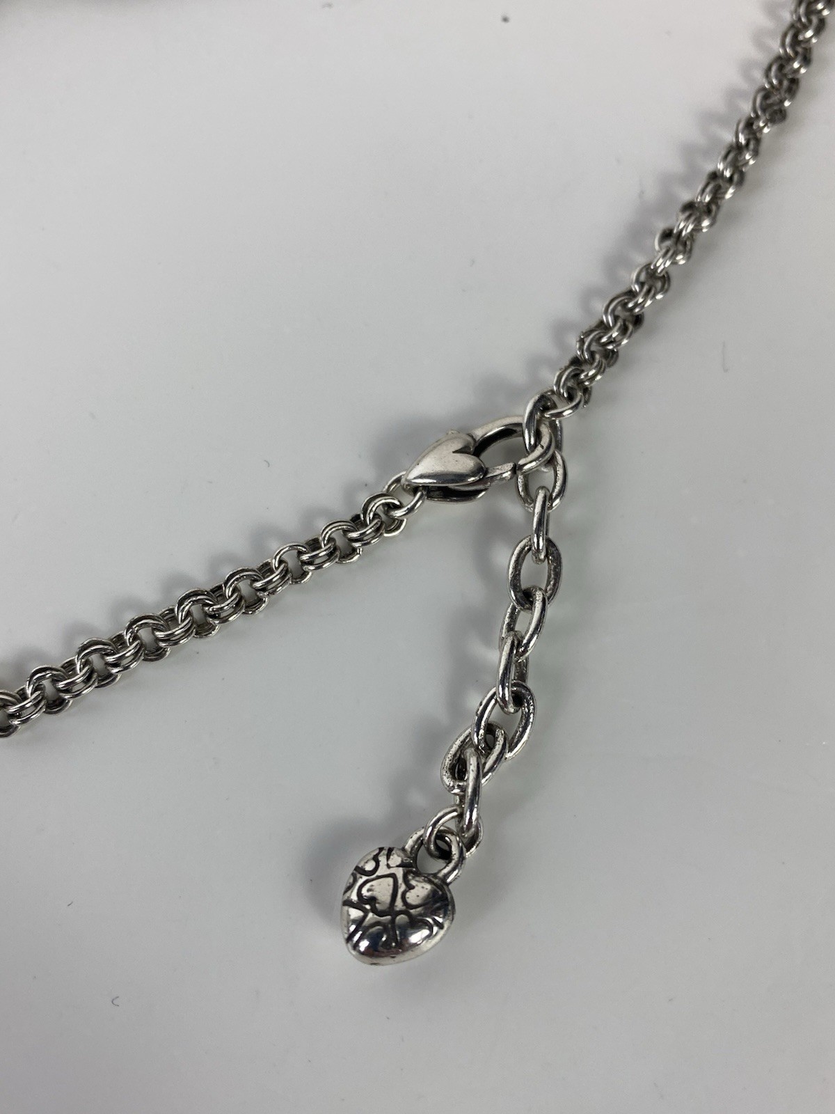 Brighton Rosarita Bib Choker Necklace Ornate Scrollwork Openwork Silver Tone 20”