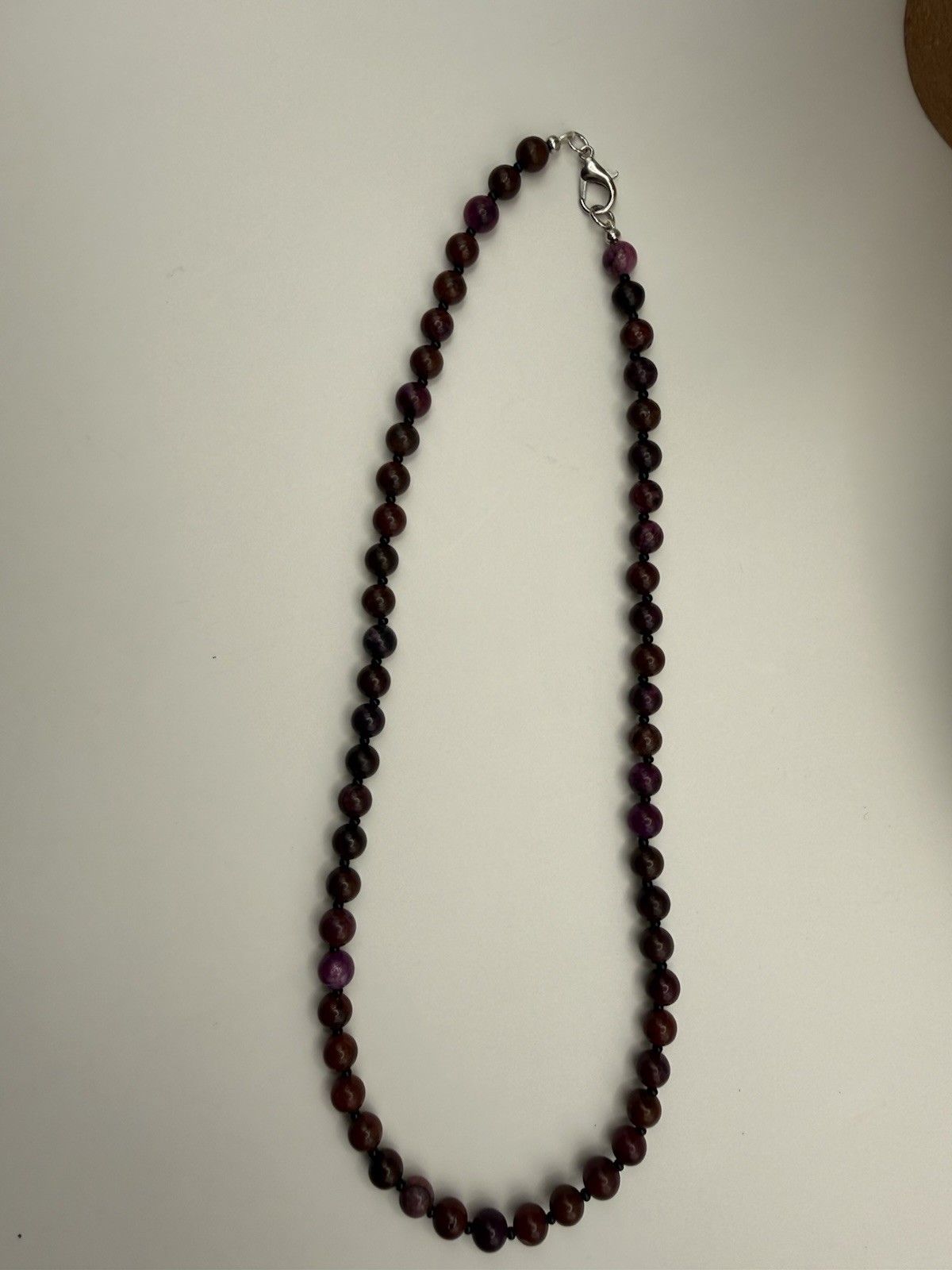 Sugilite Gemstone Necklace | 6mm Beads | 18 Inch