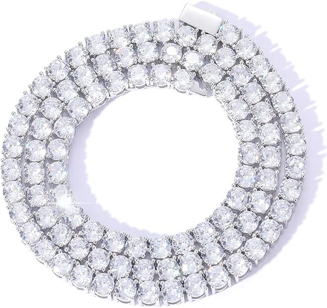 Luxury Iced Necklace Layered Twist Rope