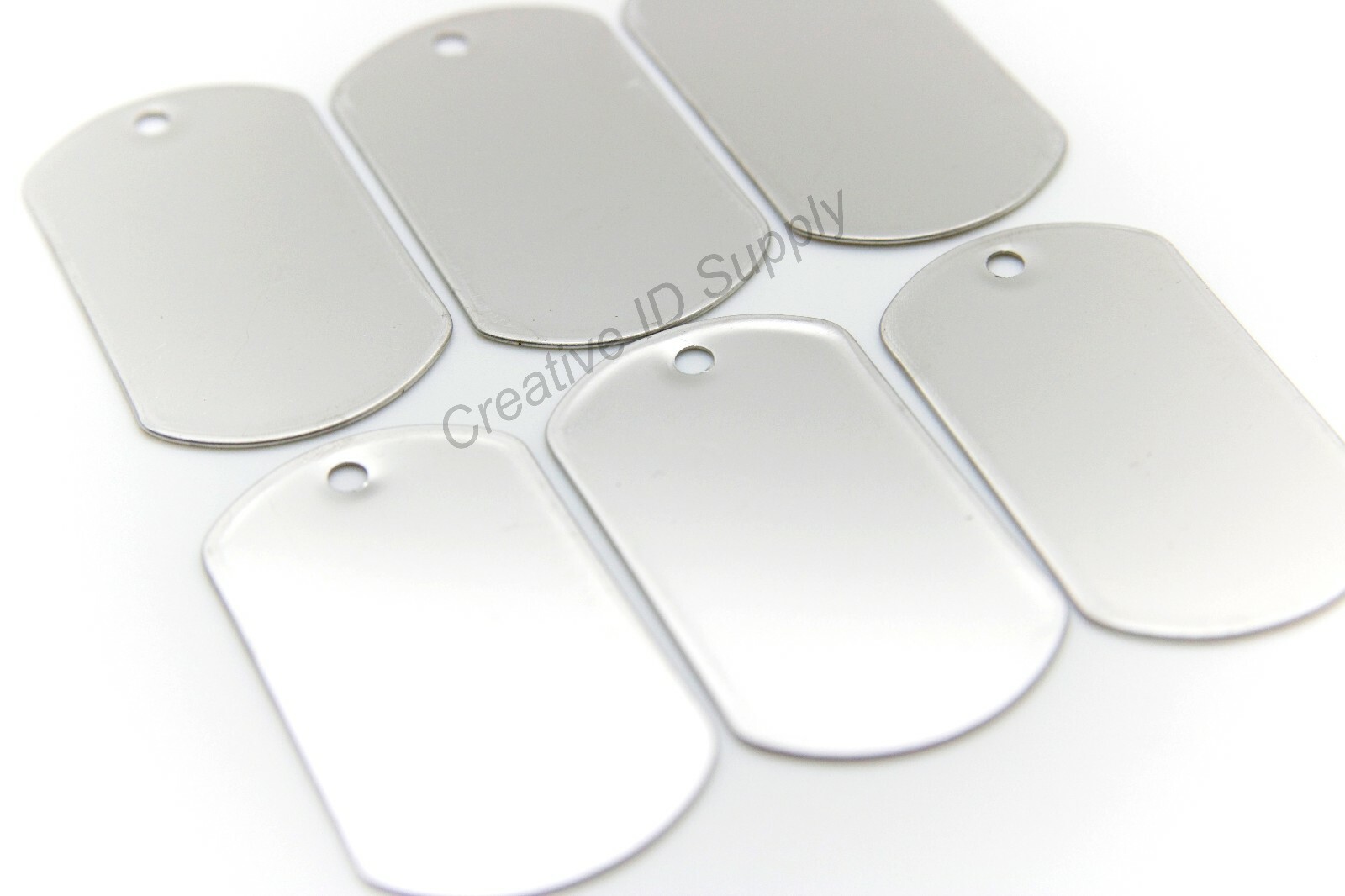 PACK 50 STAINLESS STEEL DOG TAGS, 24″ BALL CHAIN NECKLACES, SILENCERS REPAIR KIT