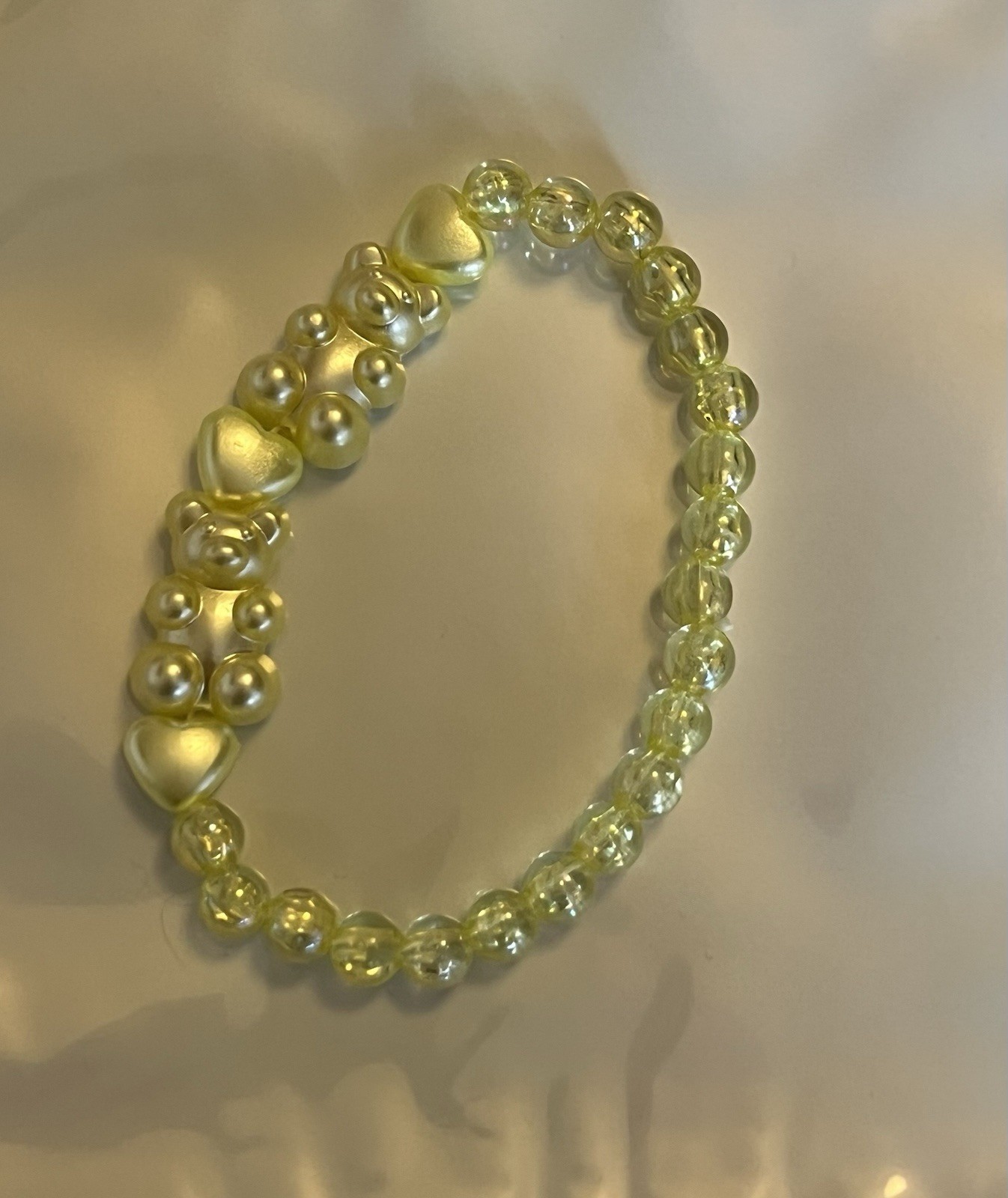 Handmade Yellow Gummy Bear Bracelet Fits All Wrists Sizes