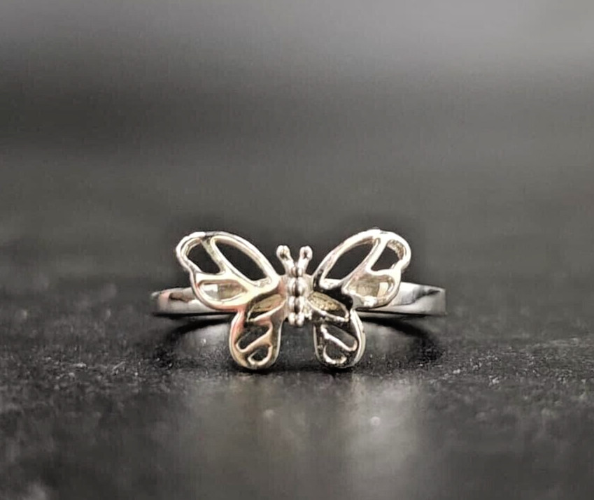 Solid Metal Birthday Christmas Gift For Women’s 925 SS “BUTTERFLY” Toe Ring