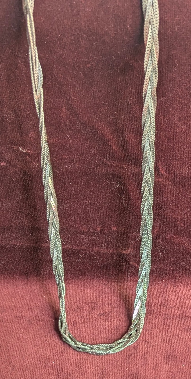 Sterling Silver 5 strand Braided Herring Bone Link Chain 25″ 56g